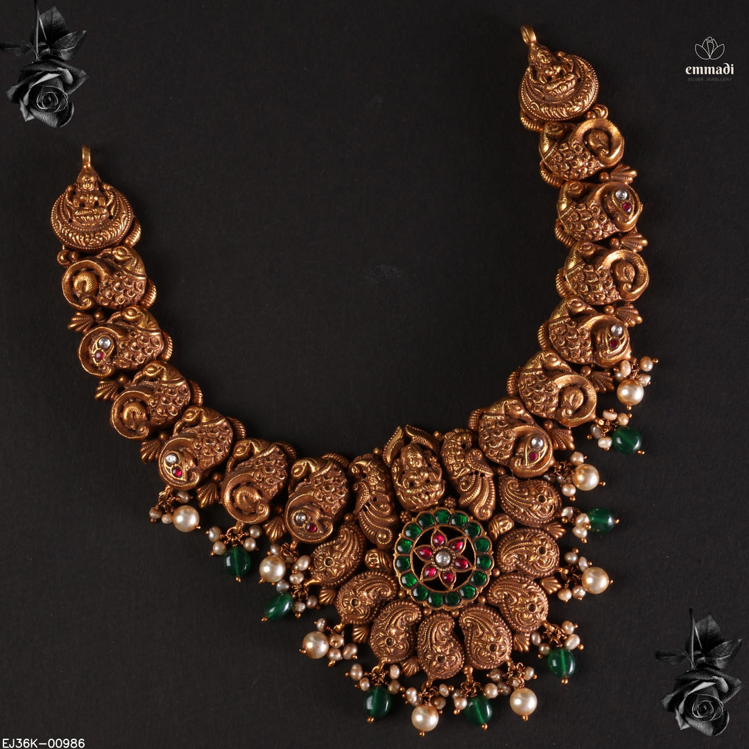Short Necklace Kundan Nakshi