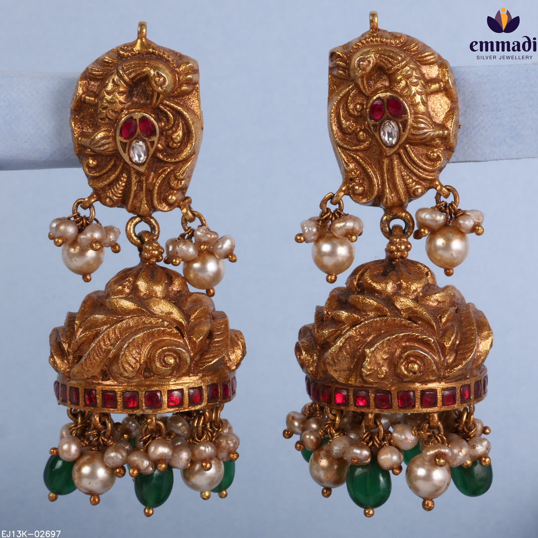 Jhumka Kundan Nakshi