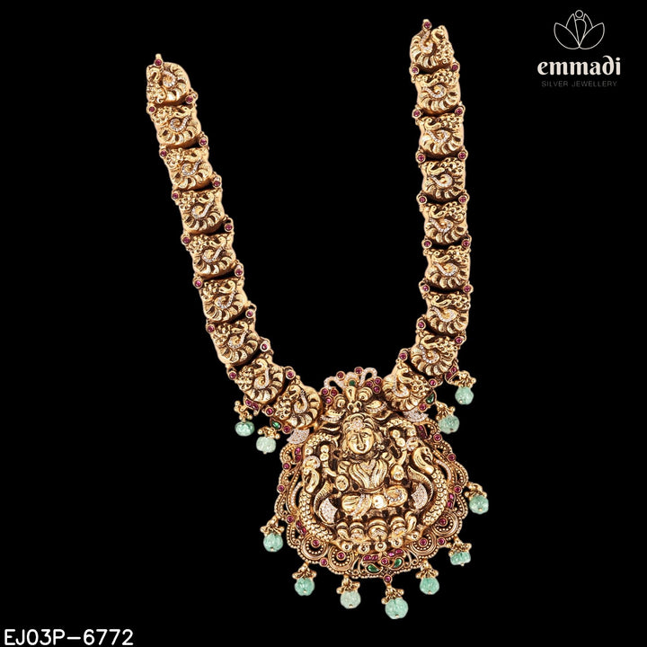 Long Necklace Kundan Nakshi
