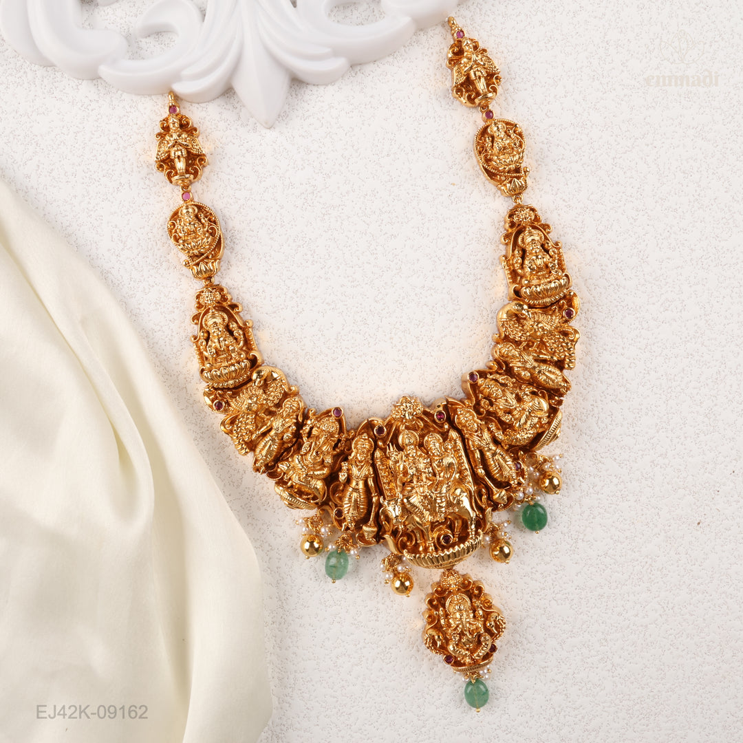 Short Necklace Premium Nakshi