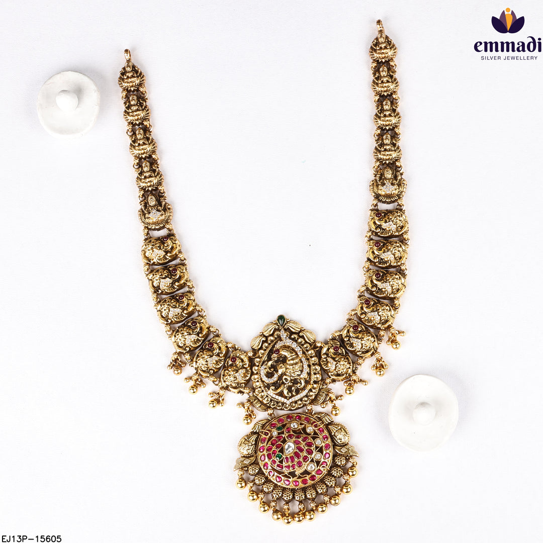 Long Necklace Kundan Nakshi