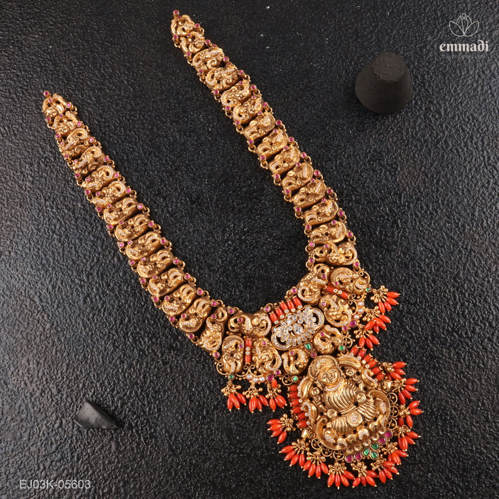 Long Necklace Kundan Nakshi