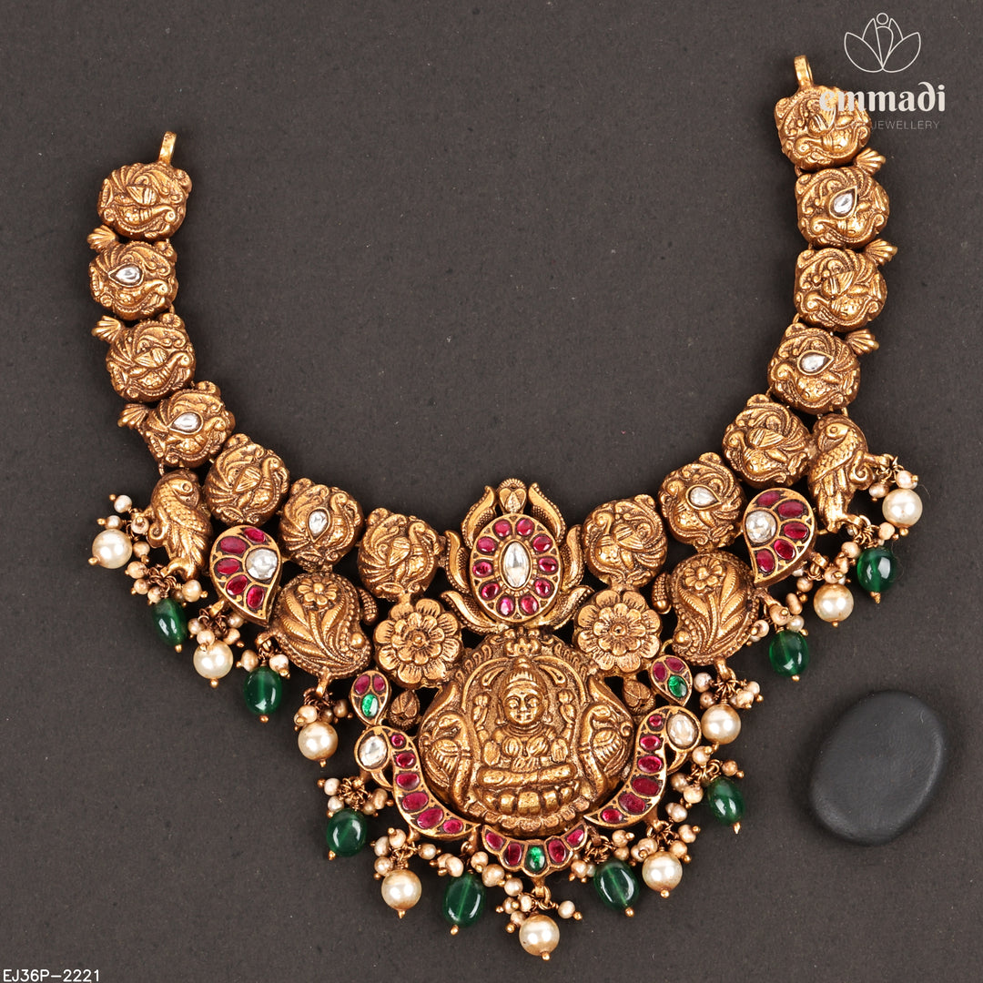 Short Necklace Kundan Nakshi
