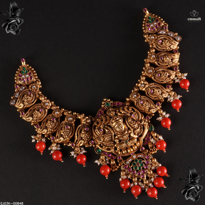 Short Necklace Kundan Nakshi