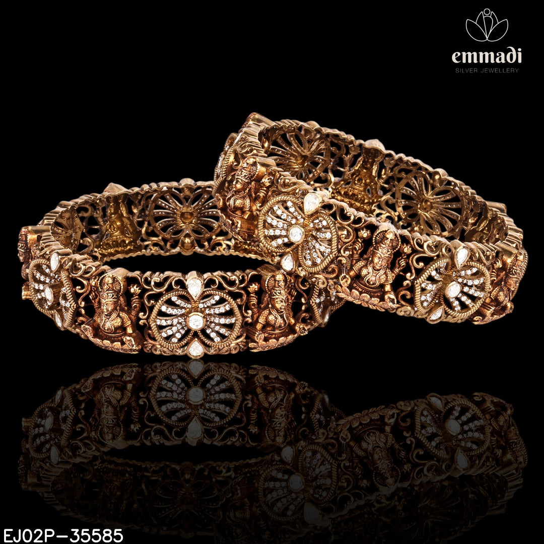 Bangles Moissanite Nakshi