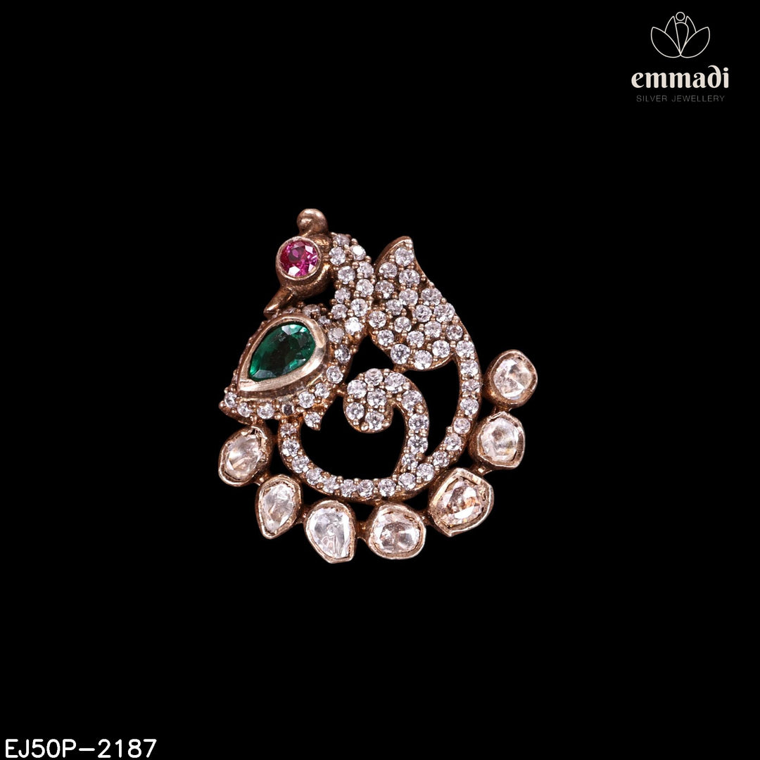 Pendant Brouch Moissanite