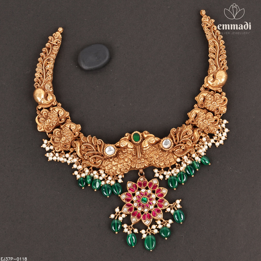 Short Necklace Kundan Nakshi
