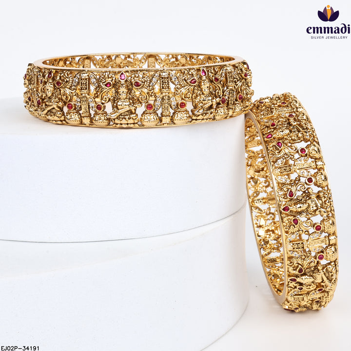 Bangles Premium Kundan Antique