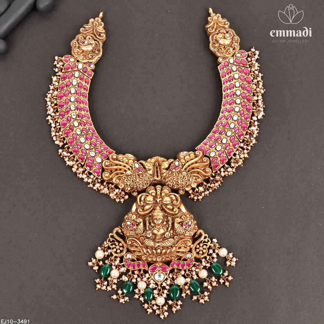 Short Necklace Kundan Nakshi