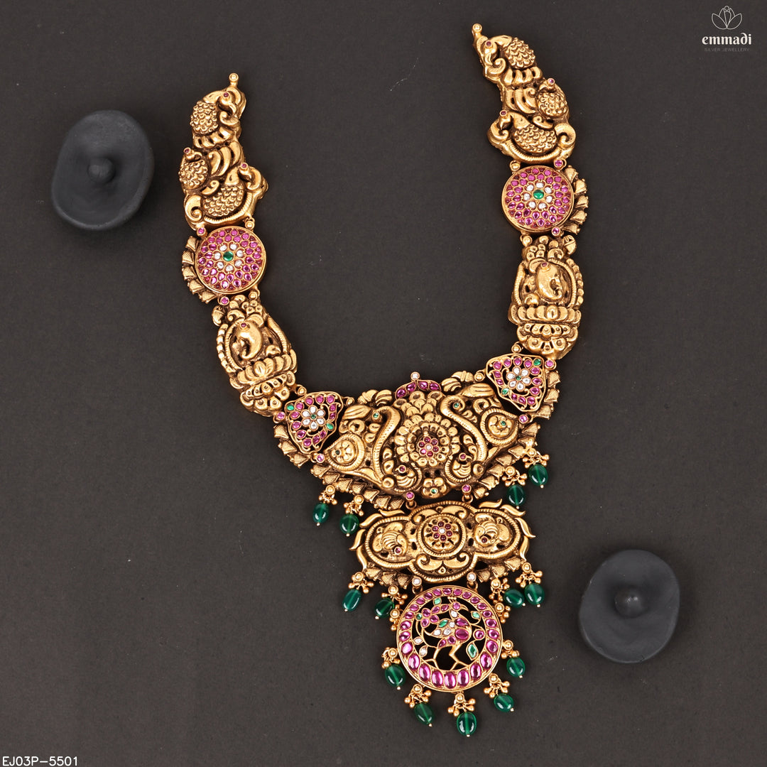 Long Haram Premium Kundan Nakshi