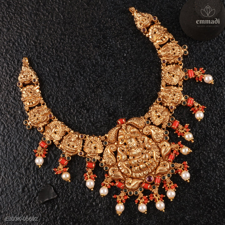 Short Necklace Kundan Nakshi