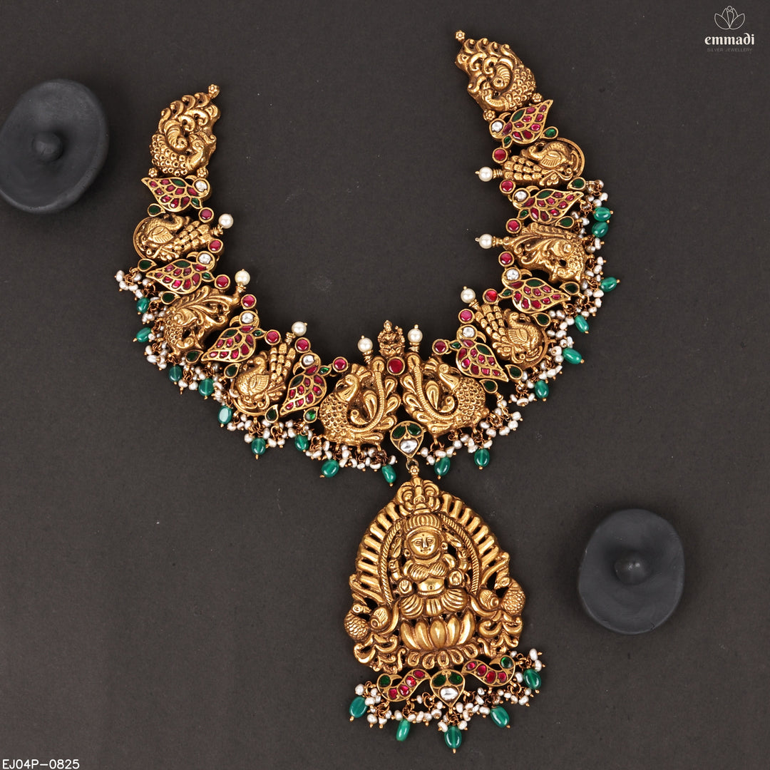 Long Necklace Kundan Nakshi