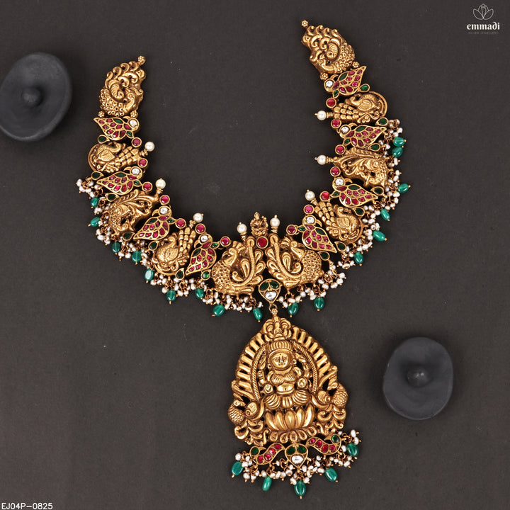 Long Necklace Kundan Nakshi