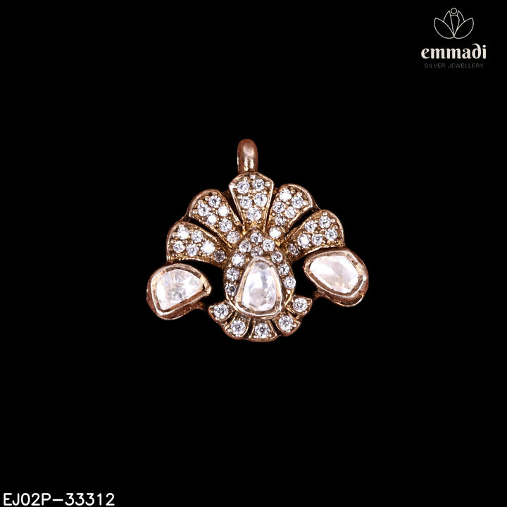 Pendant Brouch Moissanite