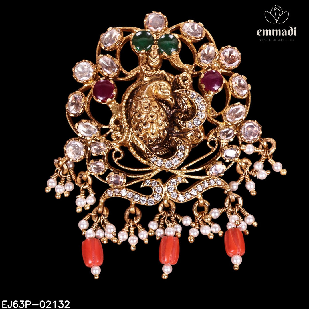 Pendant Moissanite Nakshi