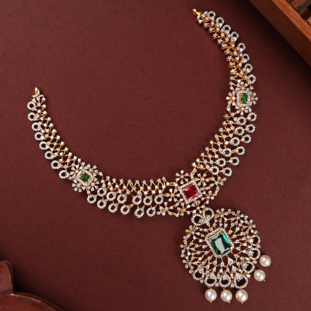 Short Necklace Premium Cz