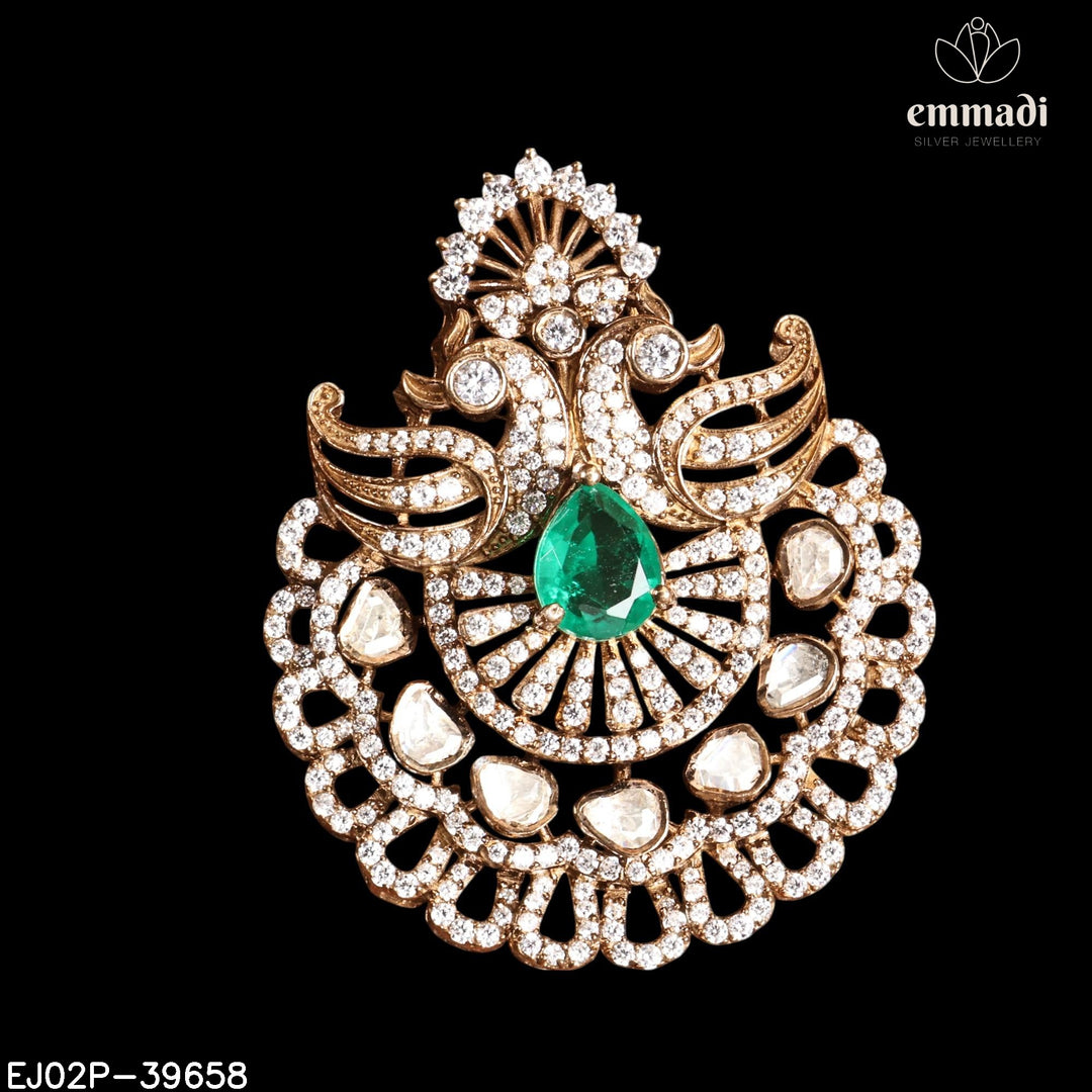 Pendant Brouch Moissanite