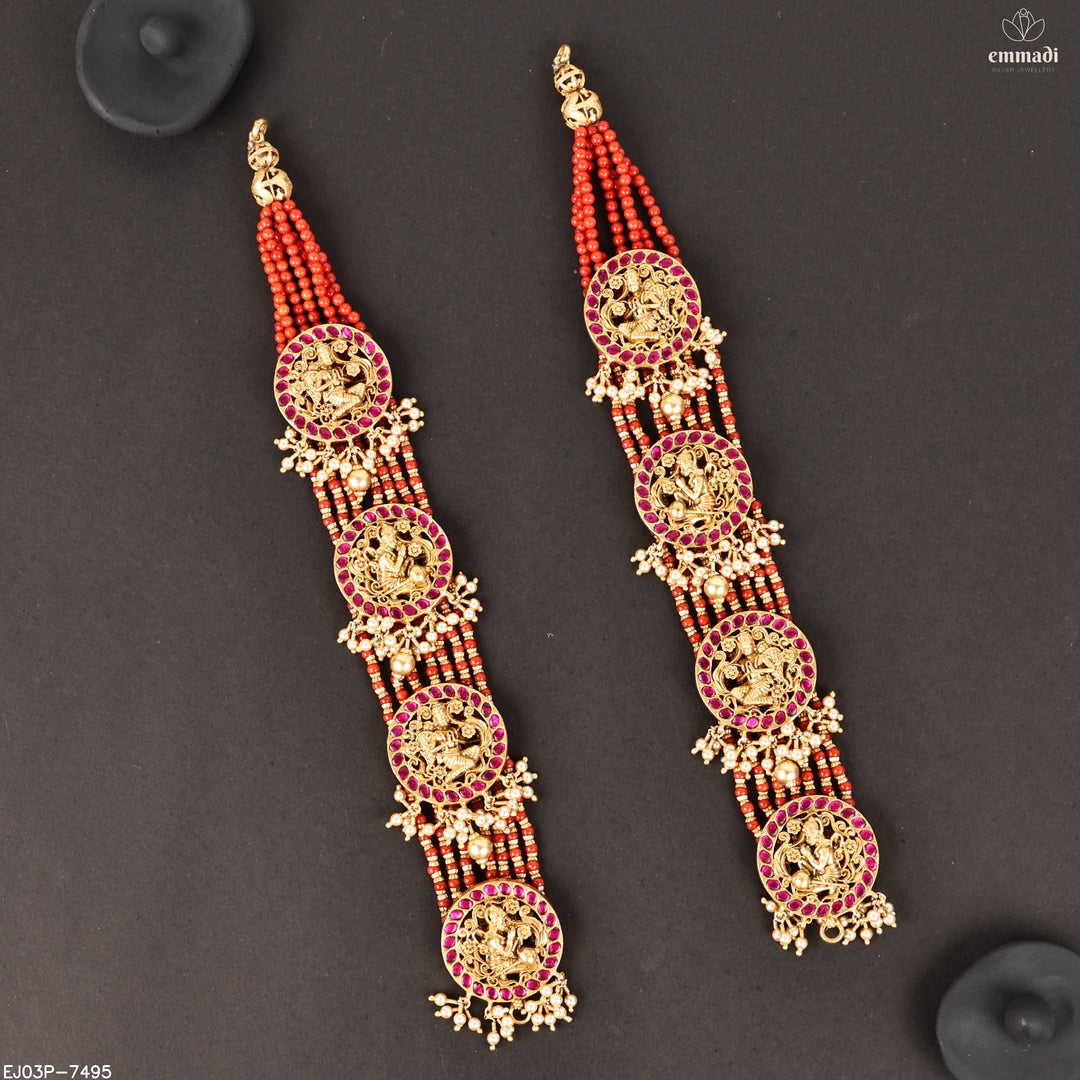 Long Necklace Kundan Nakshi