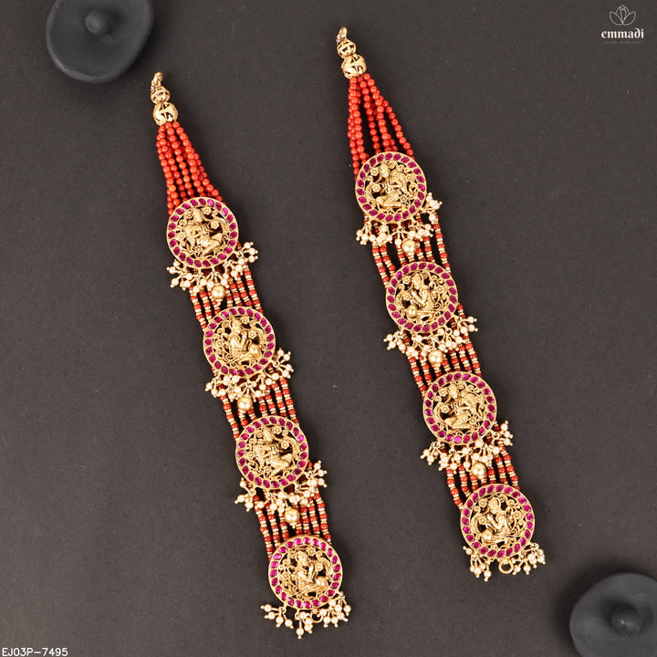 Long Necklace Kundan Nakshi