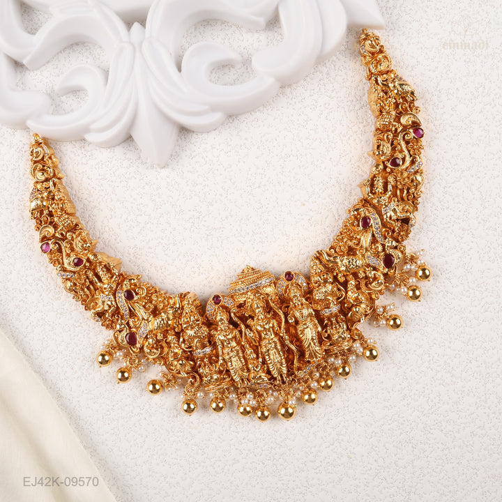 Short Necklace Premium Nakshi