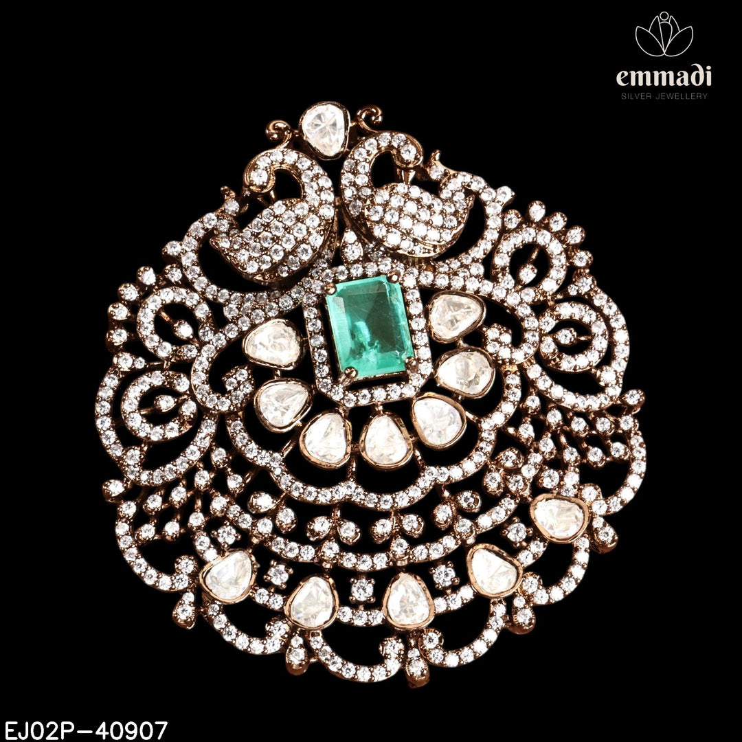 Pendant Brouch Moissanite