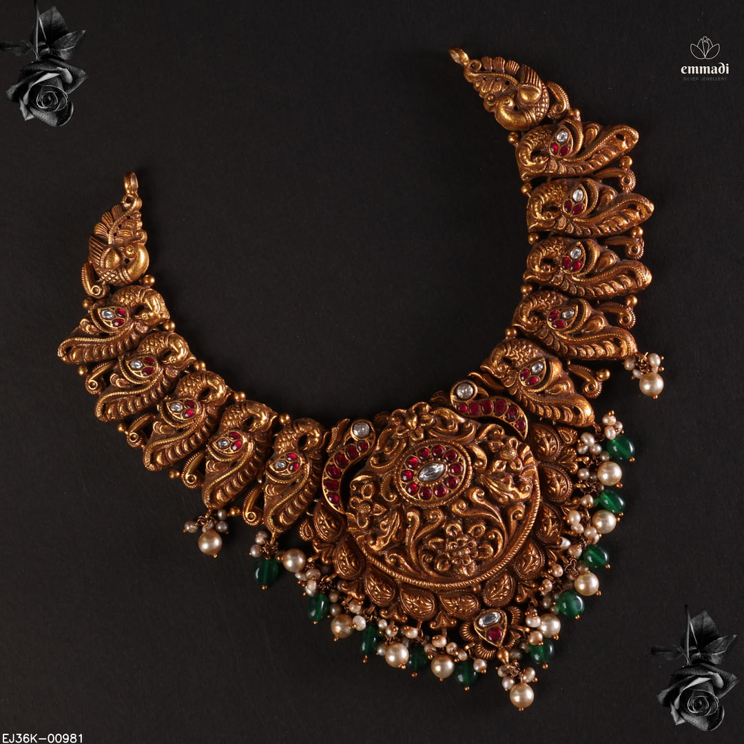 Short Necklace Kundan Nakshi
