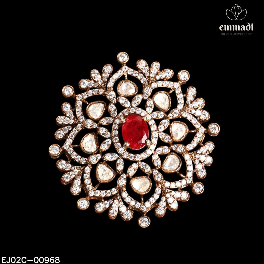 Pendant Brouch Moissanite