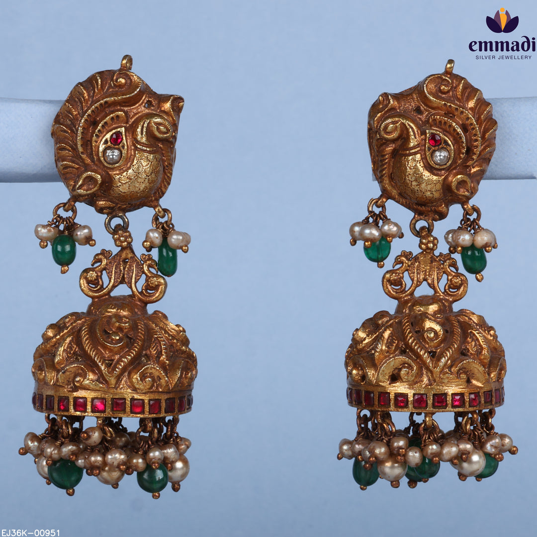 Jhumka Kundan Nakshi