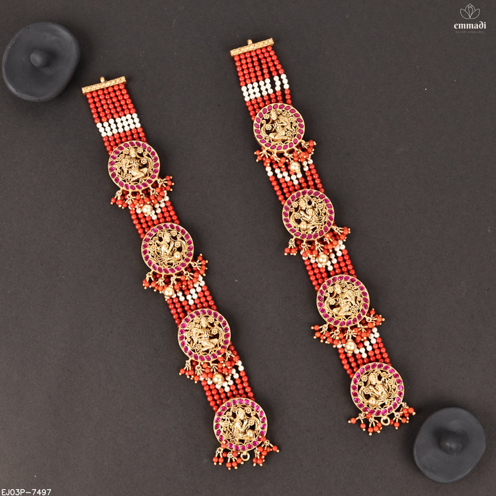 Long Necklace Kundan Nakshi