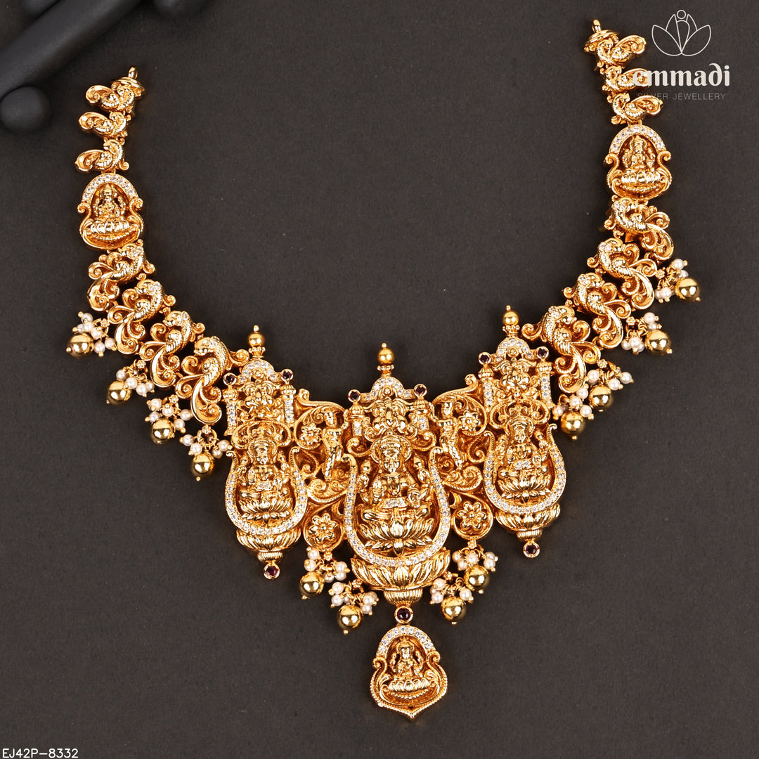 Short Necklace Premium Nakshi