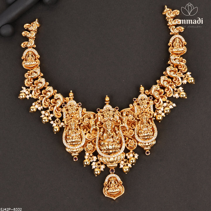 Short Necklace Premium Nakshi