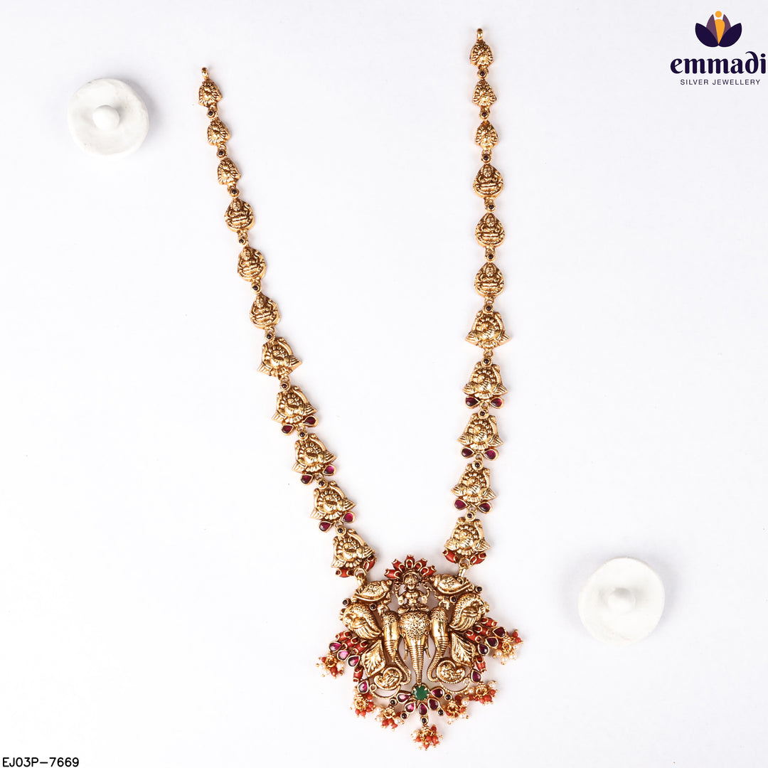 Long Necklace Kundan Nakshi