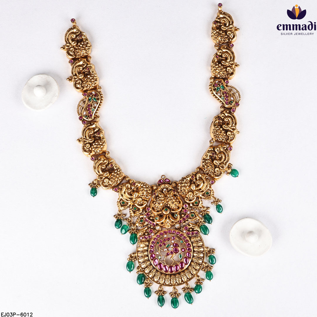 Long Necklace Kundan Nakshi