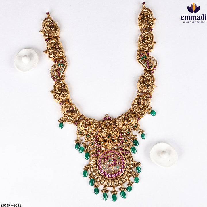 Long Necklace Kundan Nakshi