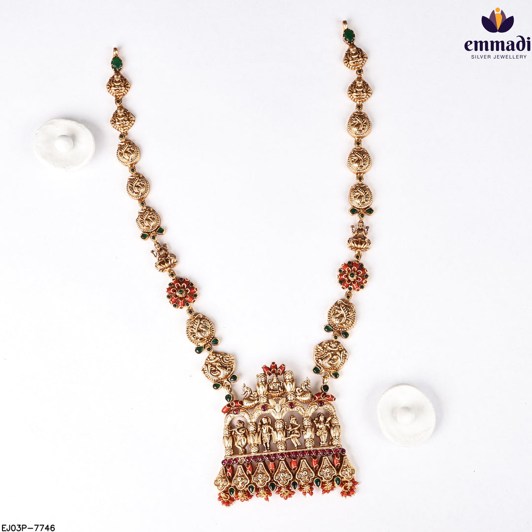 Long Necklace Kundan Nakshi