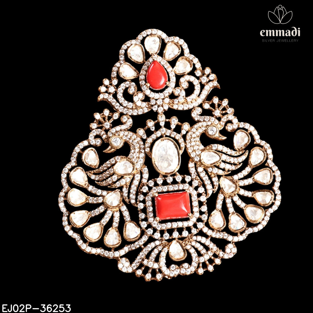 Pendant Brouch Moissanite