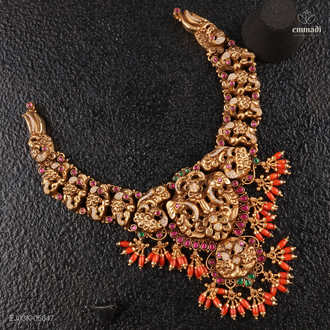 Short Necklace Kundan Nakshi