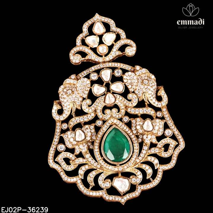 Pendant Brouch Moissanite