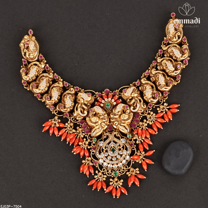 Short Necklace Kundan Nakshi