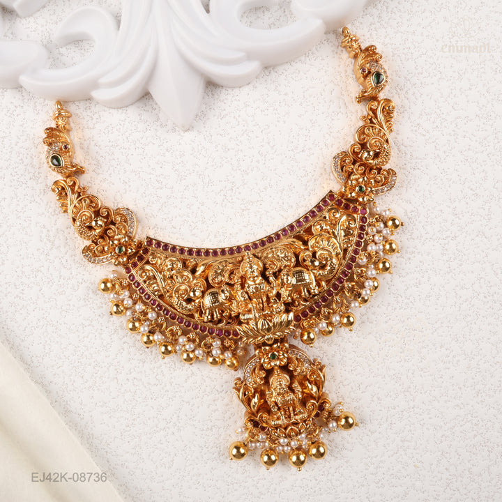 Short Necklace Premium Nakshi