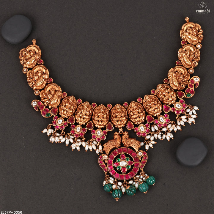 Short Necklace Kundan Nakshi