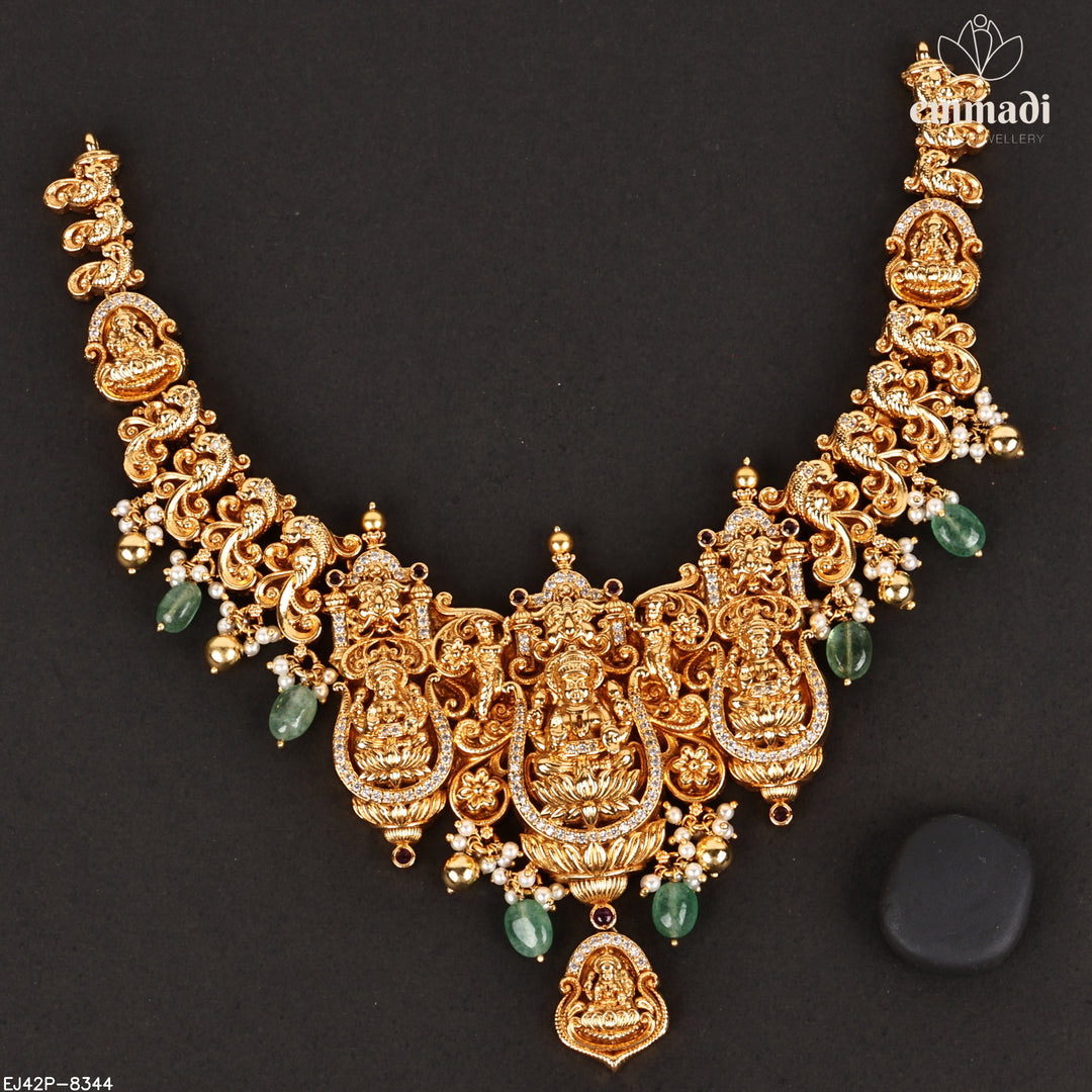 Short Necklace Premium Nakshi