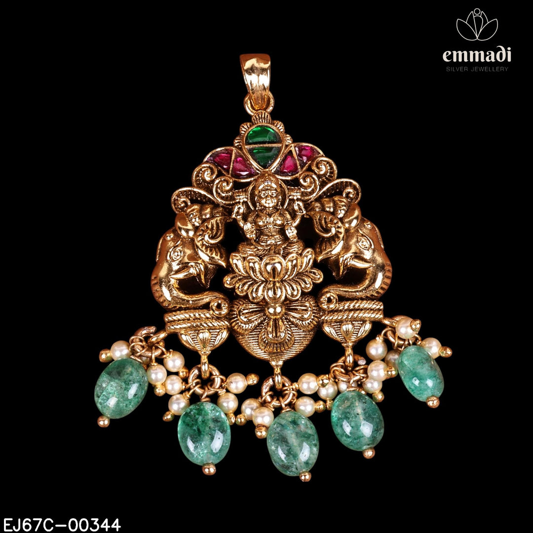 Pendant Premium Kundan Nakshi