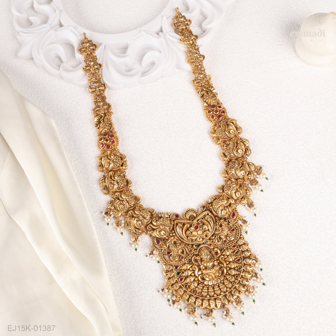 Long Necklace Kundan Nakshi