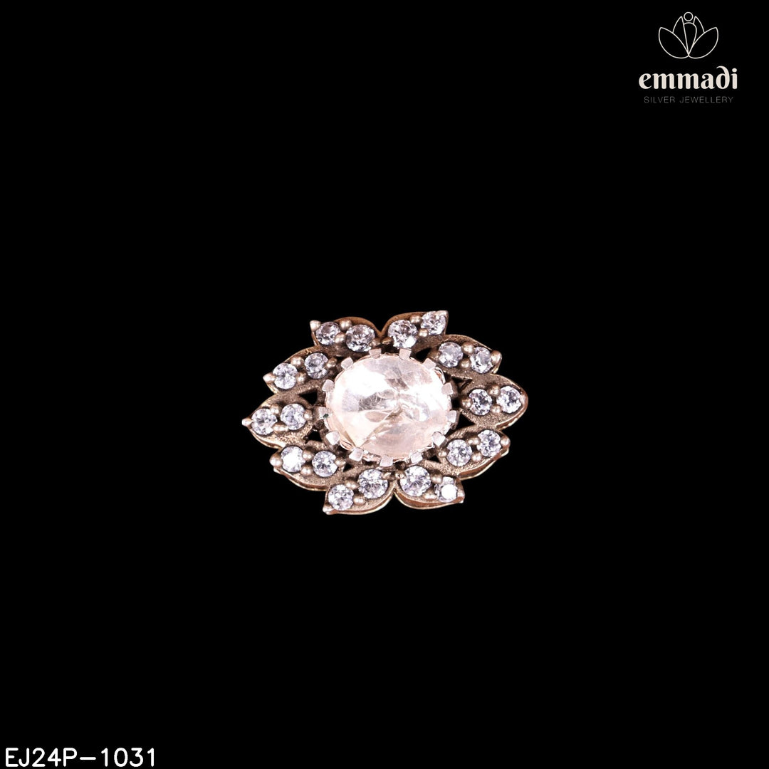 Pendant Brouch Moissanite