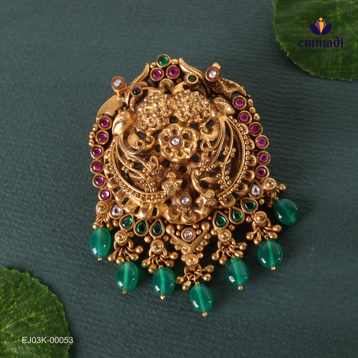 Pendant Premium Kundan Nakshi
