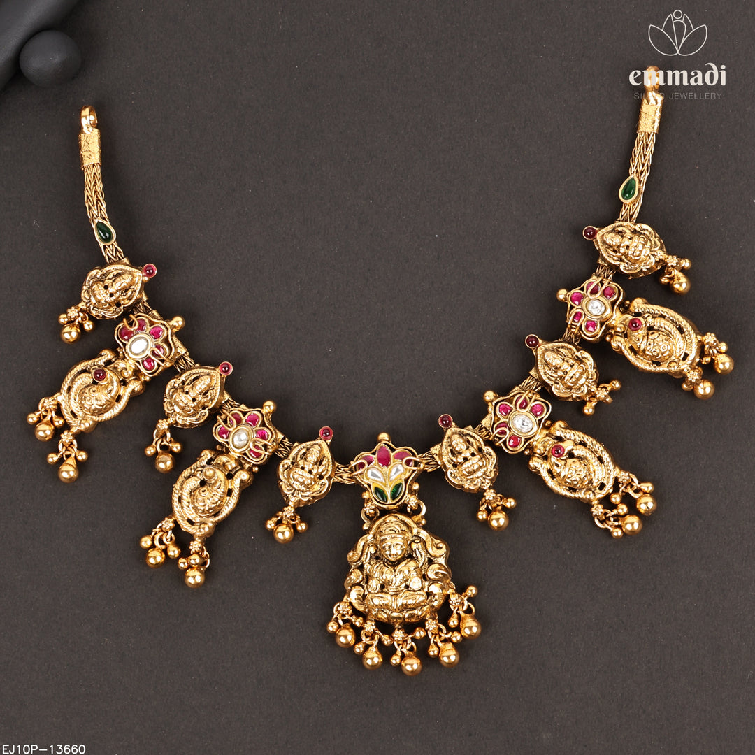 Short Necklace Kundan Nakshi