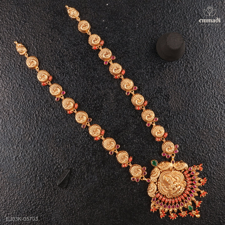 Long Necklace Kundan Nakshi