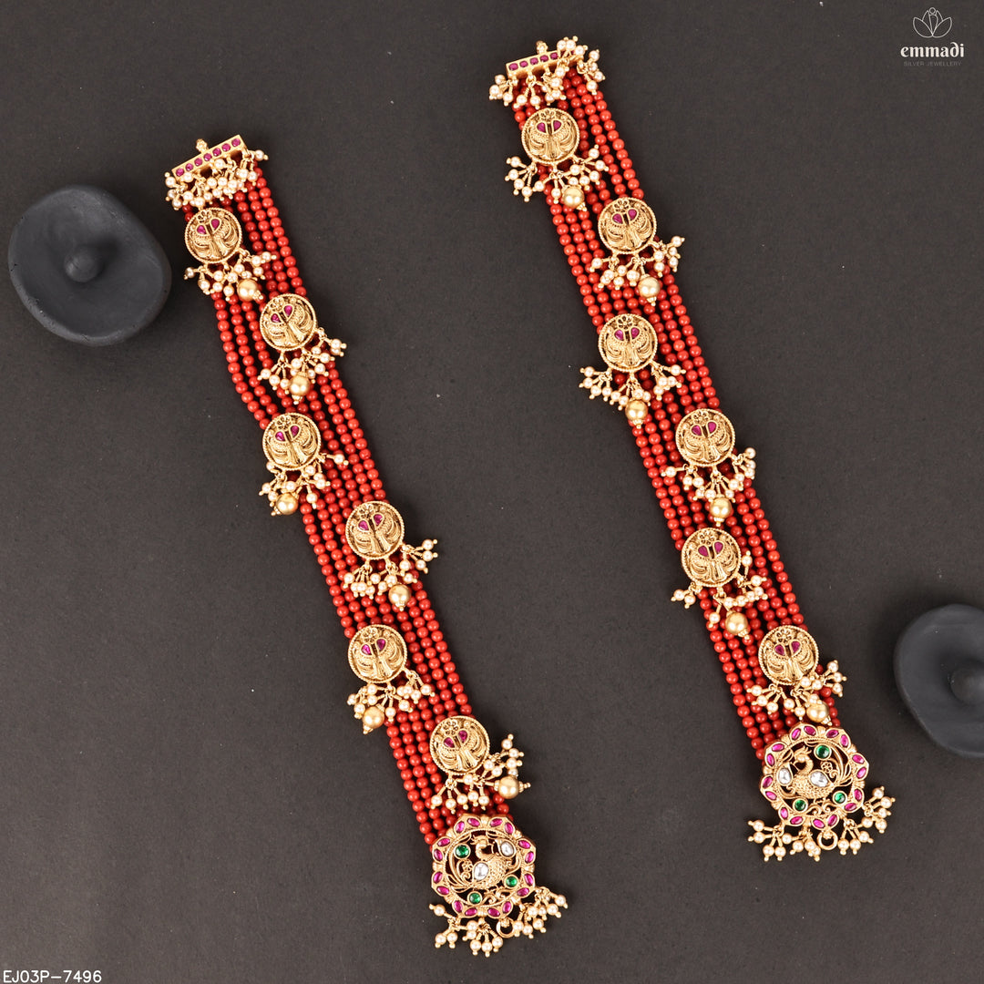 Long Necklace Kundan Nakshi