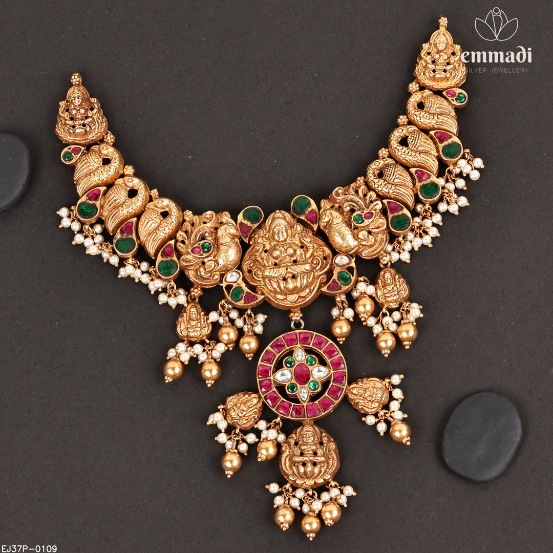 Short Necklace Kundan Nakshi